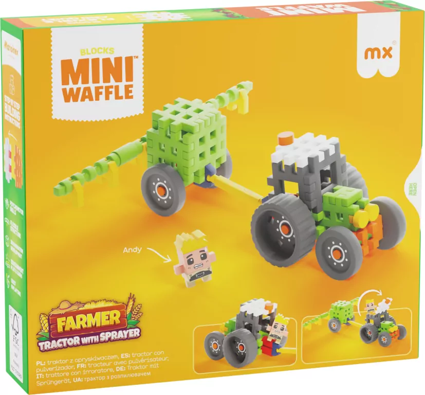 Mini Waffle - Farmer - Traktor z opryskiwaczem - tantis.pl