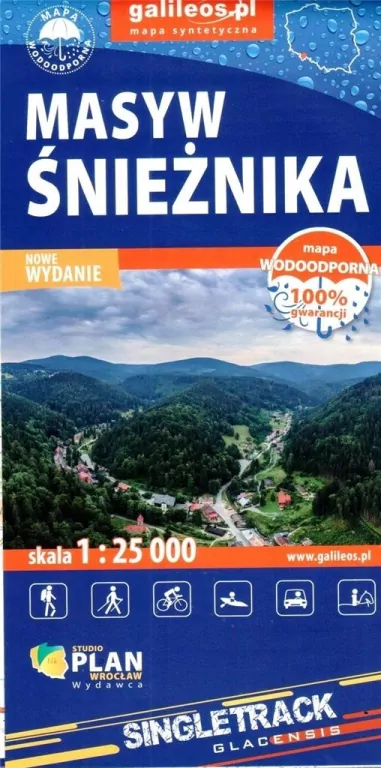 Mapa wodoodporna. Masyw Śnieżnika 1:25 000 - tantis.pl