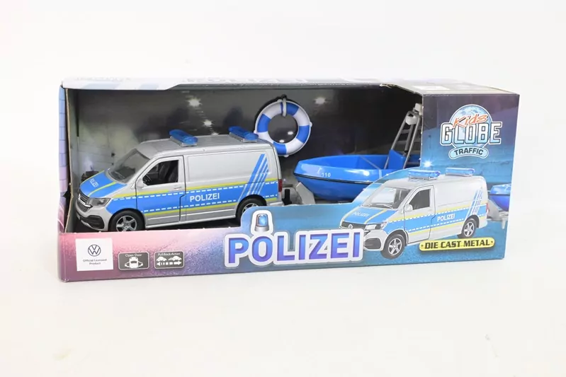 AUTO POLICJA MET VOLKSWAGEN 29X11X10 Z LODZIA WB - tantis.pl