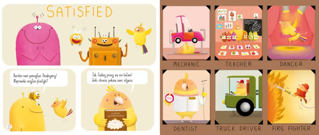 Zwierzęta domowe i zawody. Pops i Boti uczą angielskiego - tantis.pl