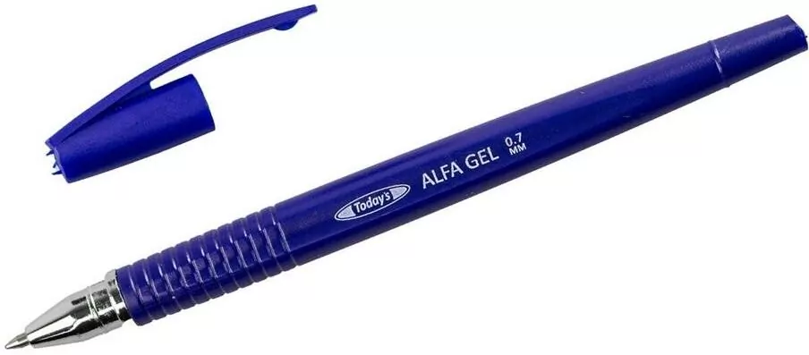 Długopis żelowy Alfa Gel niebieski  DELI - tantis.pl