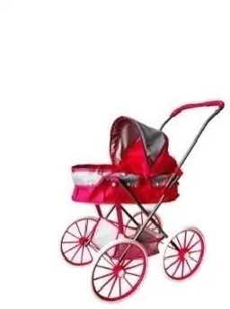 Wózek gondola duże koła różowy - tantis.pl