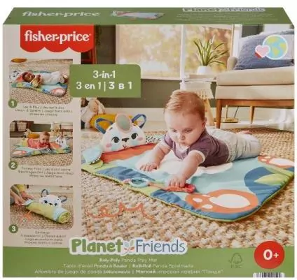 Fisher-Price Planet Friends Mata wesoła Panda 3w1 - tantis.pl