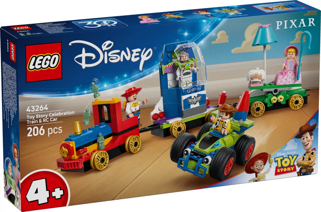 LEGO® Disney. Toy Story — Okolicznościowy pociąg i Pan Sterowany 43264 - tantis.pl