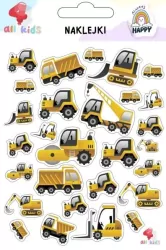 Naklejki dla dzieci. Maszyny budowlane