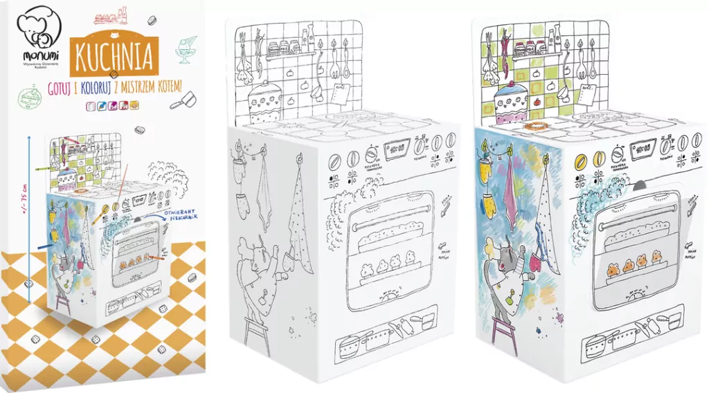 Kolorowanka XXL 3D. Kuchnia - tantis.pl