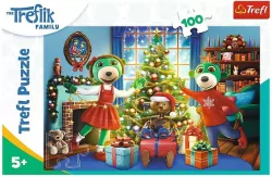 Puzzle 100. Zimowe Trefliki