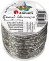 Sznurek metalizowany z rdzeniem 1.5mmx30m srebrny - tantis.pl