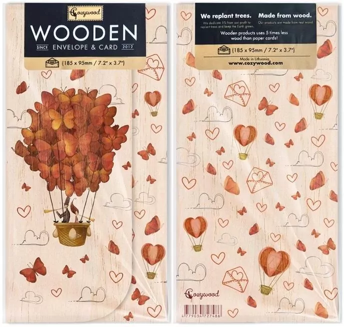 Koperta upominkowa drewniana. Ślub - tantis.pl