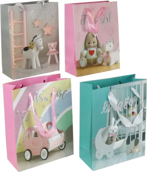 Torebka prezentowa 26x32x10cm, mix - tantis.pl