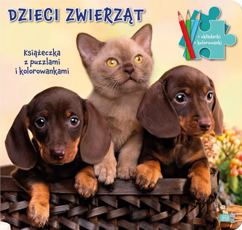 Książeczka z puzzlami Dzieci zwierząt - tantis.pl