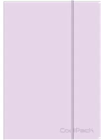 Coolpack. Brulion A5 80k linia z gumką, pastel powder purple - tantis.pl