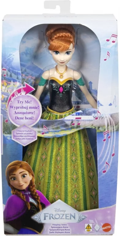 Disney Frozen Lalka Księżniczka Anna śpiewająca - tantis.pl
