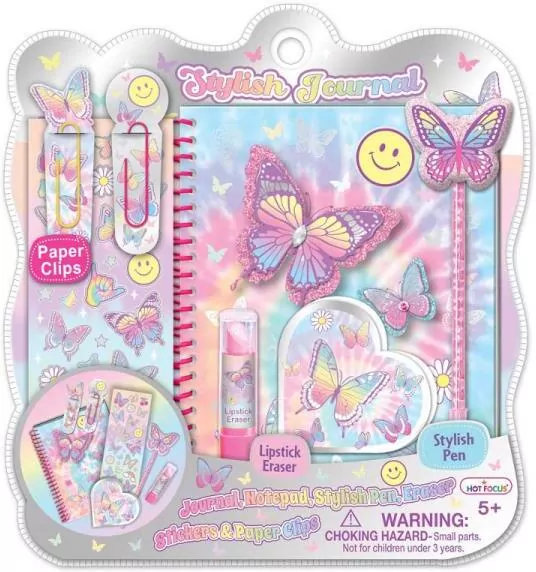 Pamiętnik na spirali z akcesoriami Motylek - tantis.pl