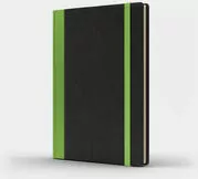 Notatnik A5 Pro M+ kropki czarny/jasnozielony - tantis.pl
