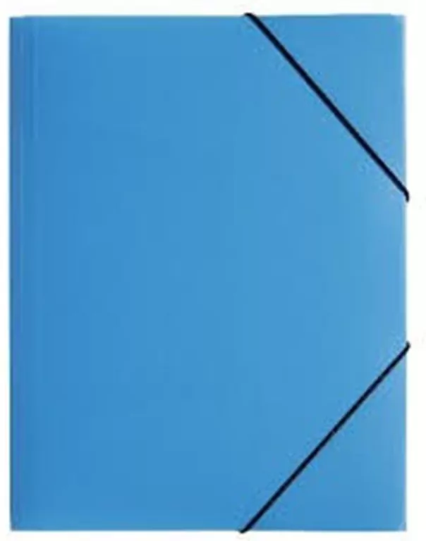 Teczka z gumką PP A4, Niebieska - tantis.pl