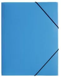 Teczka z gumką PP A4, Niebieska