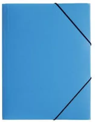 Teczka z gumką PP A4, Niebieska