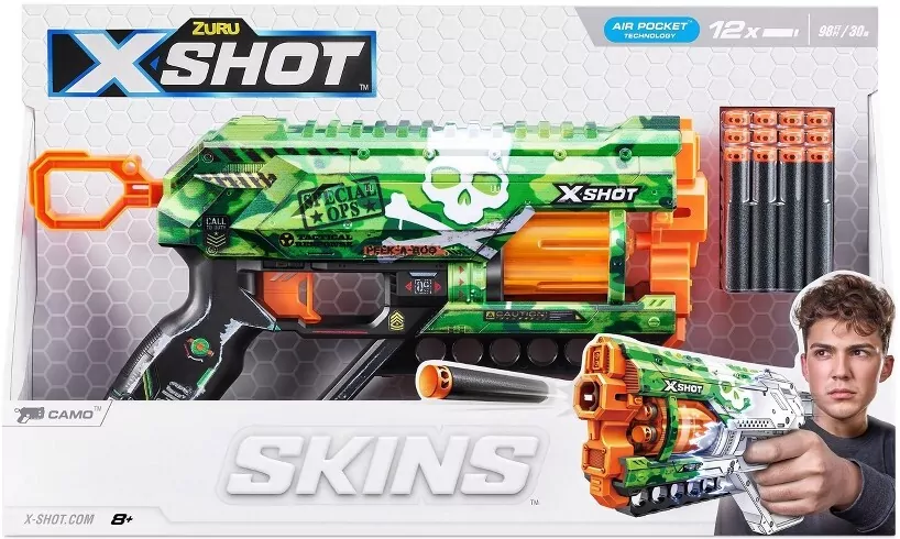 X-Shot. Skins Griefer Special Ops. Wyrzutnia 12 strzałek - tantis.pl