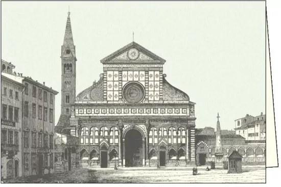 Karnet z kopertą. Firenze Basilica S. Maria