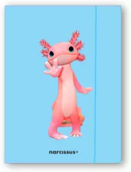 Teczka A4+ z gumką Teddies&Aksolotl