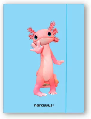 Teczka A4+ z gumką Teddies&Aksolotl