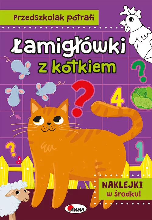 Łamigłówki z kotkiem. Przedszkolak potrafi - tantis.pl