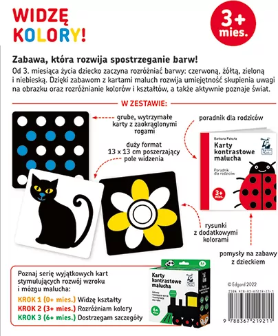 Karty kontrastowe malucha. Kapitan Nauka - tantis.pl