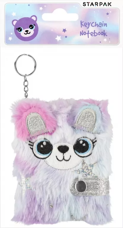 Notes pluszowy brelok Miś - tantis.pl