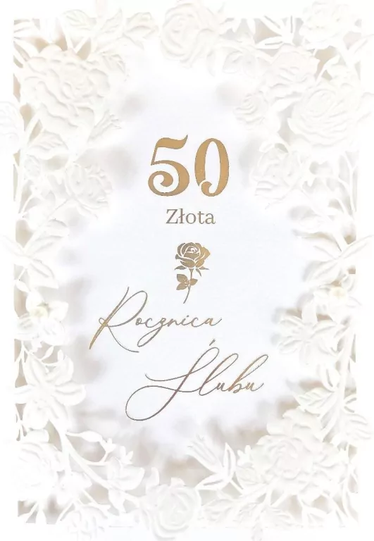 Karnet Rocznica Ślubu 50 - tantis.pl