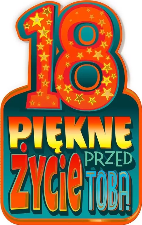 Kartka okolicznościowa Urodziny 18 - tantis.pl