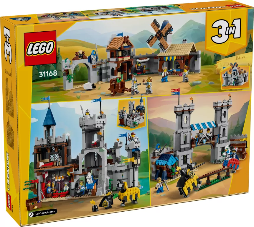 LEGO® Średniowieczny zamek rycerzy konnych 31168 - tantis.pl