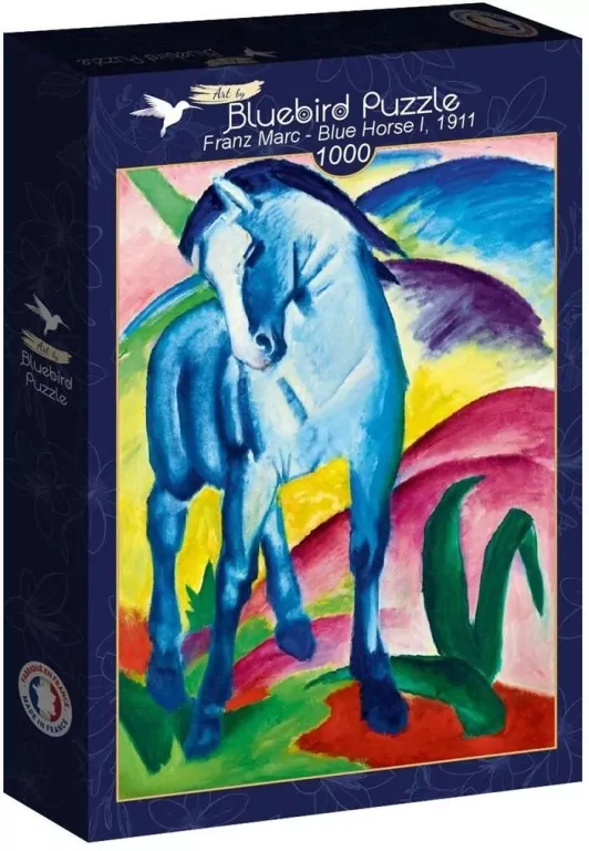 Puzzle 1000 Niebieski koń I , Franz Marc 1911 - tantis.pl