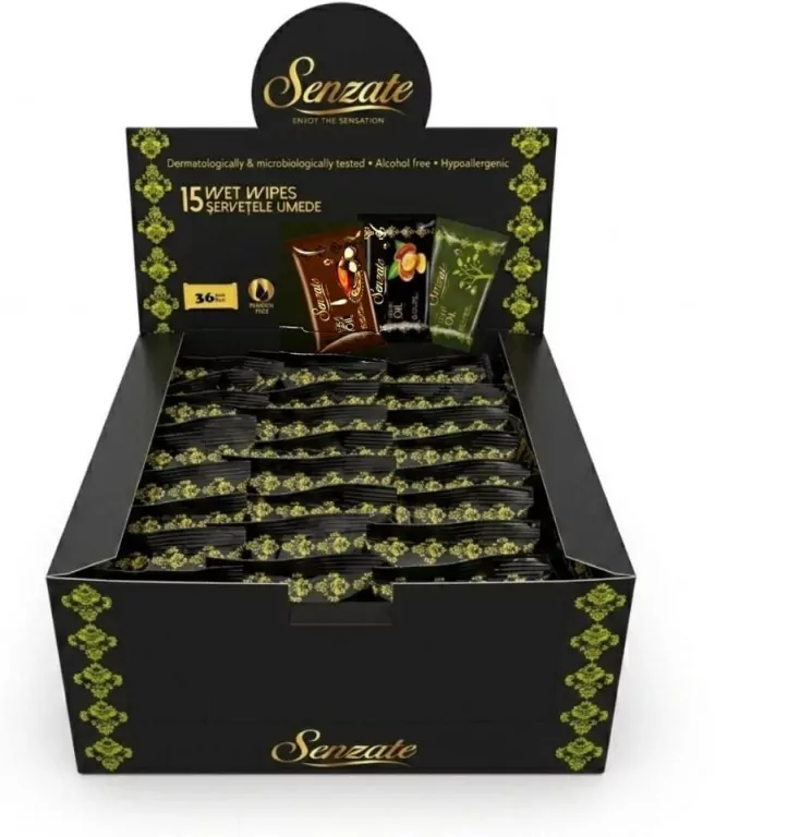 Chusteczki nawilżane Macadamia Senzate (36szt) - tantis.pl