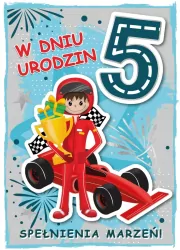 Karnet urodziny 5 B6 z kopertą