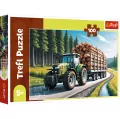 Puzzle 100 Ciągnik leśny TREFL - tantis.pl