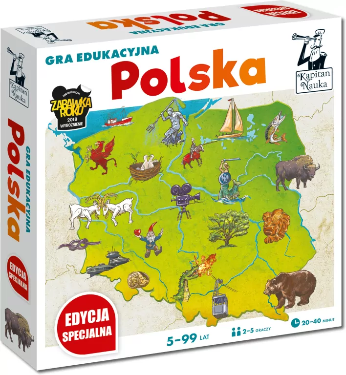 Kapitan Nauka. Polska. Gra edukacyjna - tantis.pl