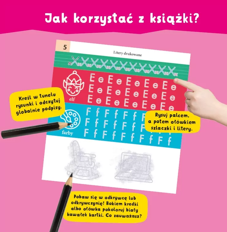 Multisensoryczna kaligrafia. Litery drukowane - tantis.pl