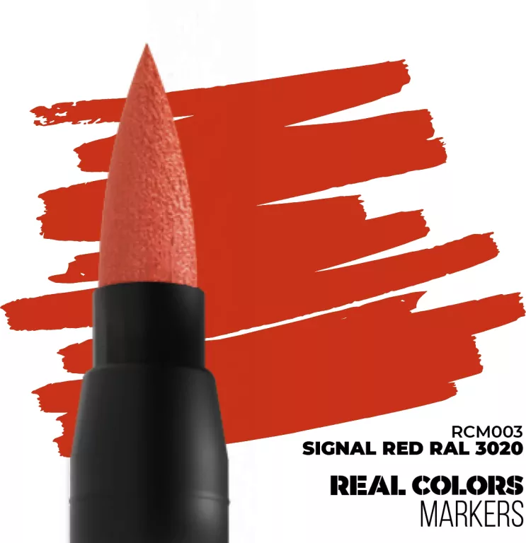 AK Interactive: Real Colors Markers - RCM003 - Signal Red RAL 3020 - tantis.pl