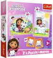 Trefl, Puzzle 2w1 + memos. Gabi z Kocim przyjacielem - tantis.pl