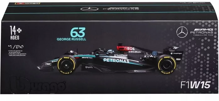 Formula With Helmet & Plastic Stand Mercedes-Amg - tantis.pl