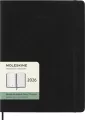 Kalendarz 2026 12M Moleskine XL tygodniowy miękka oprawa czarny 19x25cm - tantis.pl