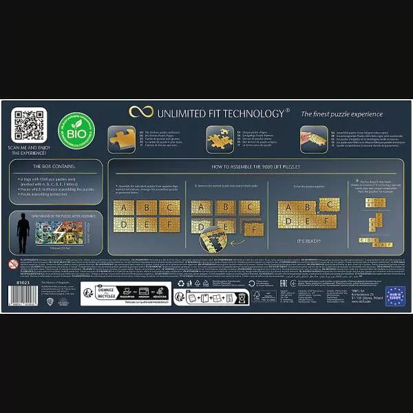 Trefl. Puzzle 9000. The Houses of Hogwarts - tantis.pl