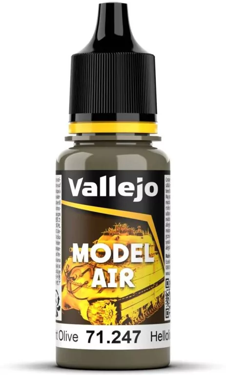Vallejo: 71.247 - Model Air - Light Olive RAL6040 (17 ml) - tantis.pl