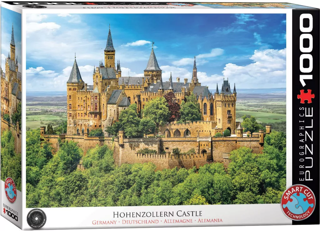 Puzzle 1000 Niemcy, Widok na zamek Hohenzollern - tantis.pl