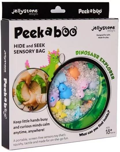 Dysk sensoryczny z figur. A-Ku-Ku! Peekaboo Dino - tantis.pl