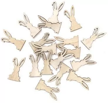 Króliczki drewniane 2x4cm - tantis.pl