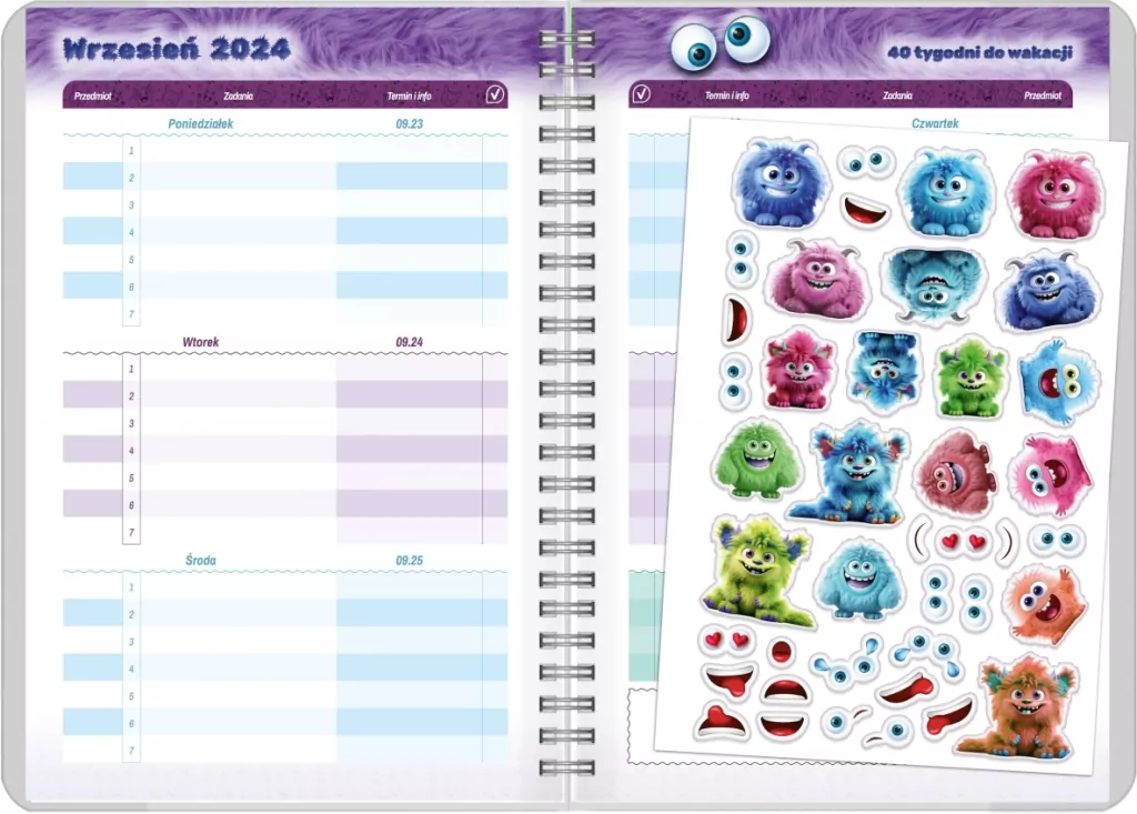 Kalendarz 2024-2025 szkolny Ucznia - tantis.pl