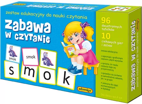 Zabawa w czytanie. Zestaw edukacyjny do nauki czytania - tantis.pl