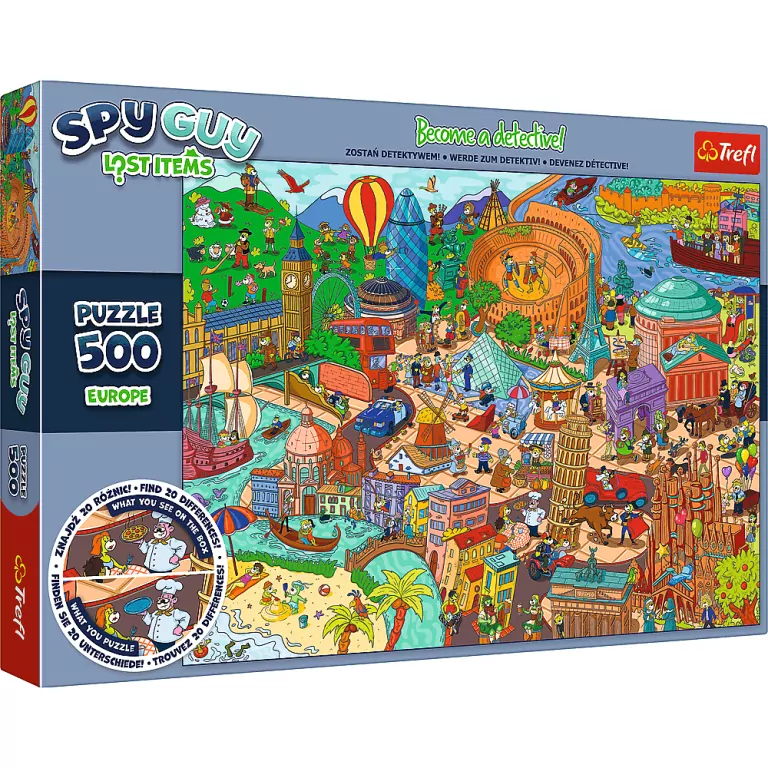 Spy Guy Europa . Puzzle 500 elementów - tantis.pl